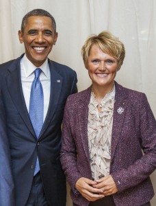 Barack Obama och Anna-Karin Hatt. Foto:  Kristian Pohl / Regeringskansliet