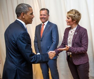 Barack Obama och Anna-Karin Hatt. Foto: Kristian Pohl / Regeringskansliet